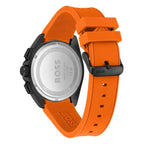 Hugo Boss Volane férfi kronográf karóra 1513957, 44 mm, fekete/narancs, WR50