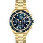 Hugo Boss Energy 1513973 férfi kronográf karóra, arany, kék, 44 mm