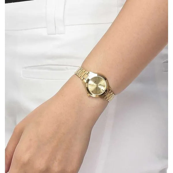 Casio LTP-1128N-9A női karóra, aranyszínű, acél szíj, WR30, dobozzal