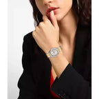Casio LTP-1302SG-7AV női karóra, ezüst-arany acél, dátum, WR50, 25 mm