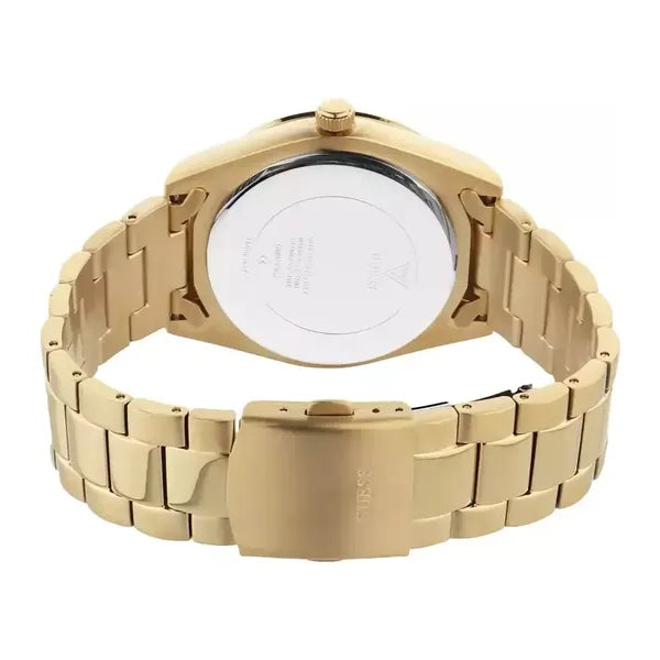 Guess férfi karóra arany acél szíjjal, 42 mm, kvarc, WR30 GW0265G2