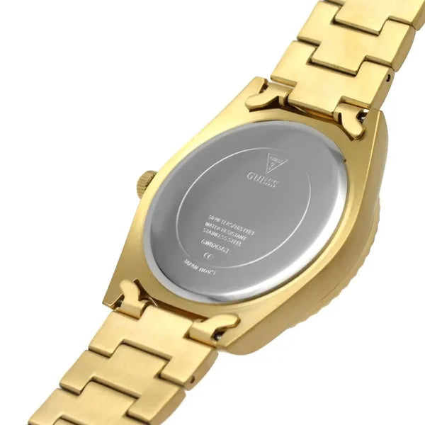 Guess férfi karóra arany acél szíjjal, 42 mm, kvarc, WR30 GW0265G2