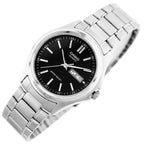 Casio férfi karóra MTP-1239D-1A, fekete számlap, acél szíj, WR30