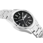 Casio férfi karóra MTP-1239D-1A, fekete számlap, acél szíj, WR30