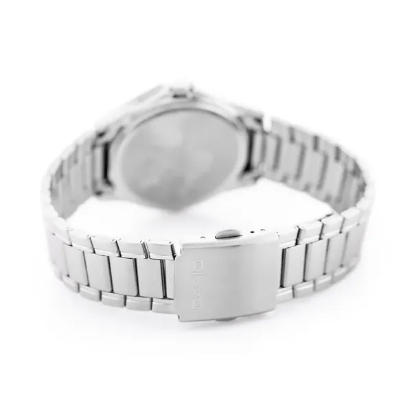 Casio férfi karóra MTP-1239D-1A, fekete számlap, acél szíj, WR30