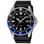 Casio MDV-107-1A2 férfi búváróra, WR200, 47 mm, kvarc, fekete szíj