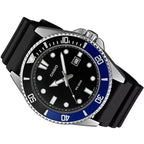 Casio MDV-107-1A2 férfi búváróra, WR200, 47 mm, kvarc, fekete szíj