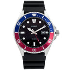 Casio MDV-107-1A3 férfi búváróra, WR200, kvarc, fekete számlap, gyanta szíj