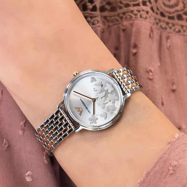 Emporio Armani AR11113 női karóra, rozéarany/ezüst acél 32 mm kvarc