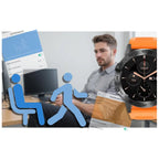 GRAVITY GT9-4 férfi okosóra 1.39'', BT hívás, IP67, narancs szíj, grafit tok