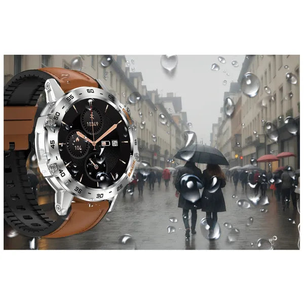 Gravity GT9-8 férfi okosóra 1.39" IPS, BT hívás, pulzus/SpO2, vérnyomás, IP67