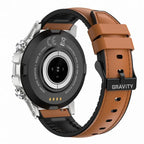 Gravity GT9-8 férfi okosóra 1.39" IPS, BT hívás, pulzus/SpO2, vérnyomás, IP67