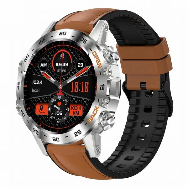 Gravity GT9-8 férfi okosóra 1.39" IPS, BT hívás, pulzus/SpO2, vérnyomás, IP67