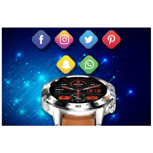 Gravity GT9-8 férfi okosóra 1.39" IPS, BT hívás, pulzus/SpO2, vérnyomás, IP67