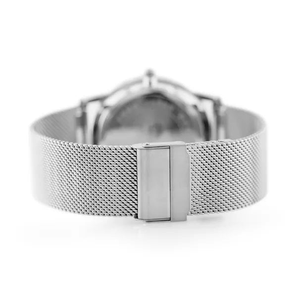 G. Rossi női kvarc karóra, fekete számlap, ezüst fém szíj, 40 mm, WR30, Miyota