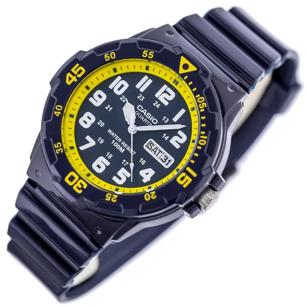 Casio MRW-200HC-2BVDF férfi karóra, 10 bar, kvarc, 44 mm, sötétkék