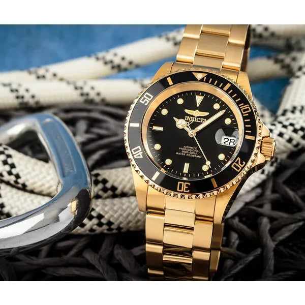 Invicta Pro Diver 8929OB férfi óra 40 mm, fekete számlap, arany, WR200, kvarc
