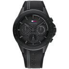 Tommy Hilfiger Aiden 1791861 férfi karóra, fekete, acél szíj, 45 mm, WR50