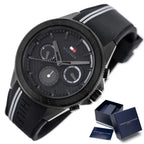 Tommy Hilfiger Aiden 1791861 férfi karóra, fekete, acél szíj, 45 mm, WR50