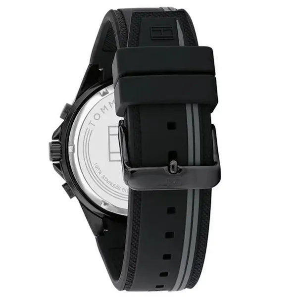 Tommy Hilfiger Aiden 1791861 férfi karóra, fekete, acél szíj, 45 mm, WR50