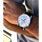 Hugo Boss 1513495 férfi karóra, kvarc, kronográf, 44 mm, barna bőrszíj