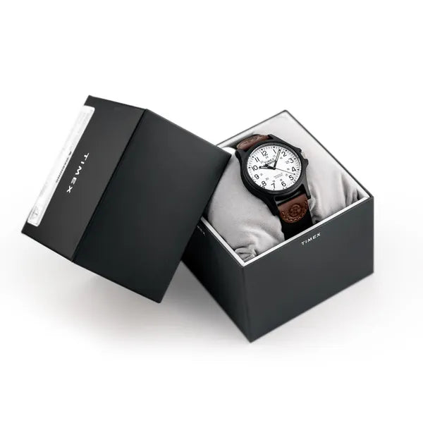 Férfi Timex Expedition karóra TW4B08200, 40 mm, bőr szíj, WR50, dobozzal