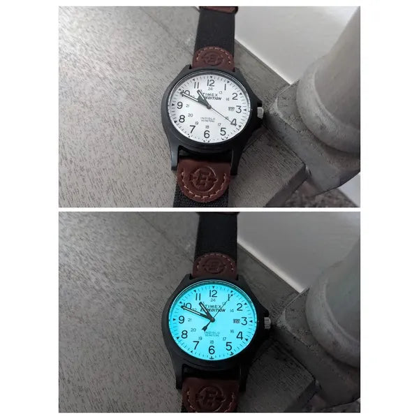Férfi Timex Expedition karóra TW4B08200, 40 mm, bőr szíj, WR50, dobozzal