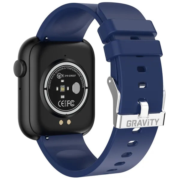 Gravity GT3-5 okosóra 1,85'' TFT, Bluetooth hívás, IP67, fekete/kék
