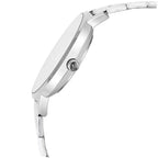 Casio LTP-VT01D-2B női karóra, ezüst acél szíj, kék számlap, WR30