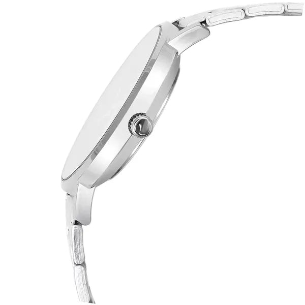Casio LTP-VT01D-2B női karóra, ezüst acél szíj, kék számlap, WR30