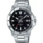 Casio MTP-VD01D-1EV férfi karóra, 44 mm, acél, fekete számlap, WR50, kvarc