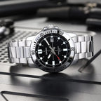 Casio MTP-VD01D-1EV férfi karóra, 44 mm, acél, fekete számlap, WR50, kvarc