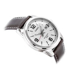 Casio MTP-1314L-7AVEF férfi karóra, fehér számlap, barna bőrszíj, WR50