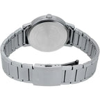 Casio férfi karóra, MTP-E145D-5B1, barna számlap, kvarc, acél szíj, WR30