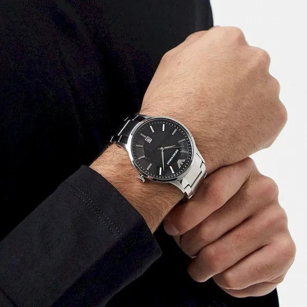 Emporio Armani Renato férfi karóra AR11181, 43 mm, acél, fekete, WR50