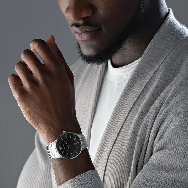 Emporio Armani Renato férfi karóra AR11181, 43 mm, acél, fekete, WR50