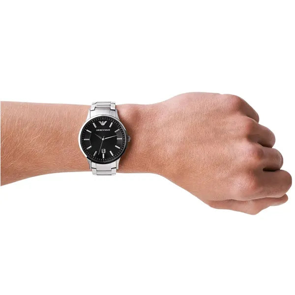 Emporio Armani Renato férfi karóra AR11181, 43 mm, acél, fekete, WR50