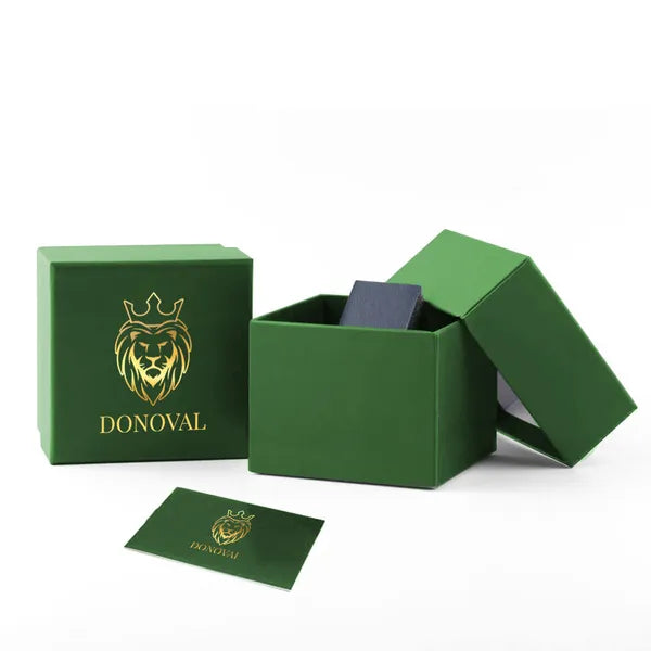 Donoval DL0003 automata férfi karóra, 41 mm, acél szíj, zafírüveg, piros