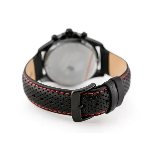 G. Rossi férfi karóra S523A, fekete számlap, bőr szíj, WR50, 46 mm