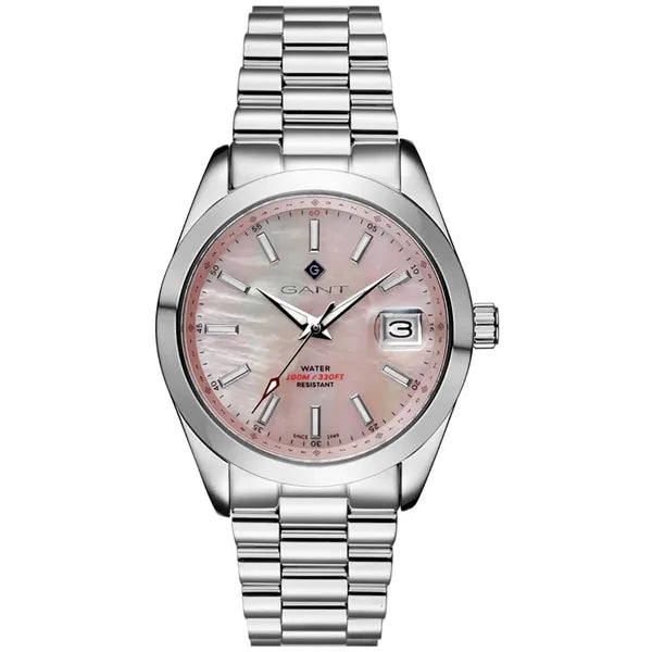 Gant Eastham G163003 női karóra, 38 mm, acél szíj, rózsaszín, WR100, dátum