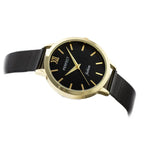 Perfect F202-10 női karóra, fekete-arany, fém szíj, 36 mm, WR30