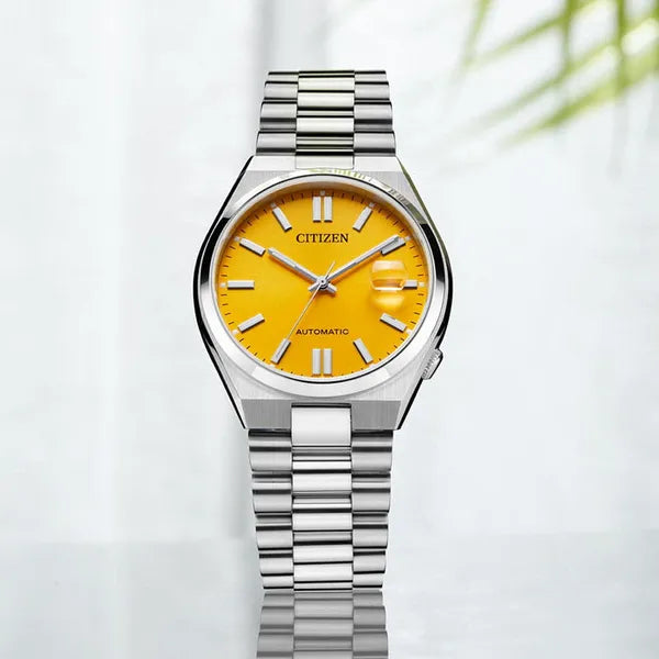 Citizen Tsuyosa NJ0150-81Z férfi automata óra, zafír, sárga, 40 mm