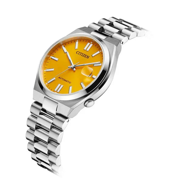 Citizen Tsuyosa NJ0150-81Z férfi automata óra, zafír, sárga, 40 mm