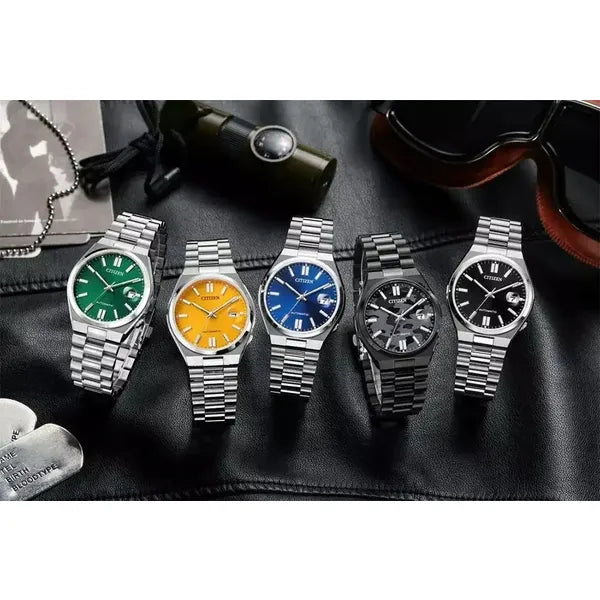 Citizen Tsuyosa NJ0150-81Z férfi automata óra, zafír, sárga, 40 mm