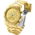 Invicta Specialty 1270 férfi kronográf karóra, arany, rozsdamentes acél, WR50