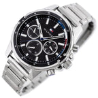 Tommy Hilfiger Mason férfi karóra 1791936, 45 mm, acél, fekete, 5 ATM