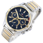 Tommy Hilfiger Mason férfi karóra 45 mm, kék számlap, kéttónusú acél, WR50