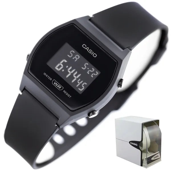 Casio Vintage LW-204-1B női digitális karóra, fekete, WR30, kvarc