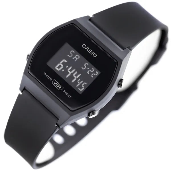 Casio Vintage LW-204-1B női digitális karóra, fekete, WR30, kvarc