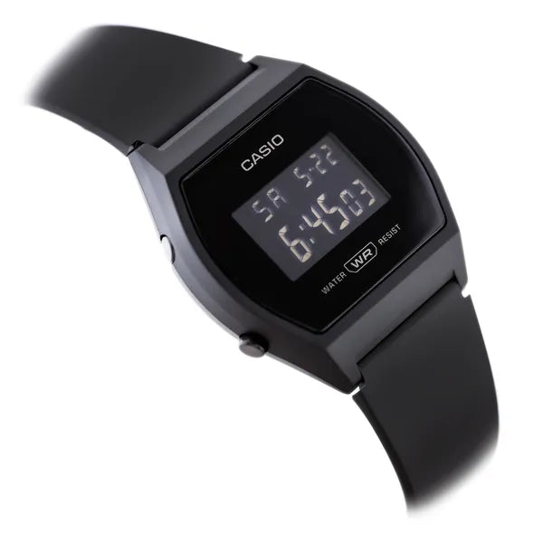 Casio Vintage LW-204-1B női digitális karóra, fekete, WR30, kvarc